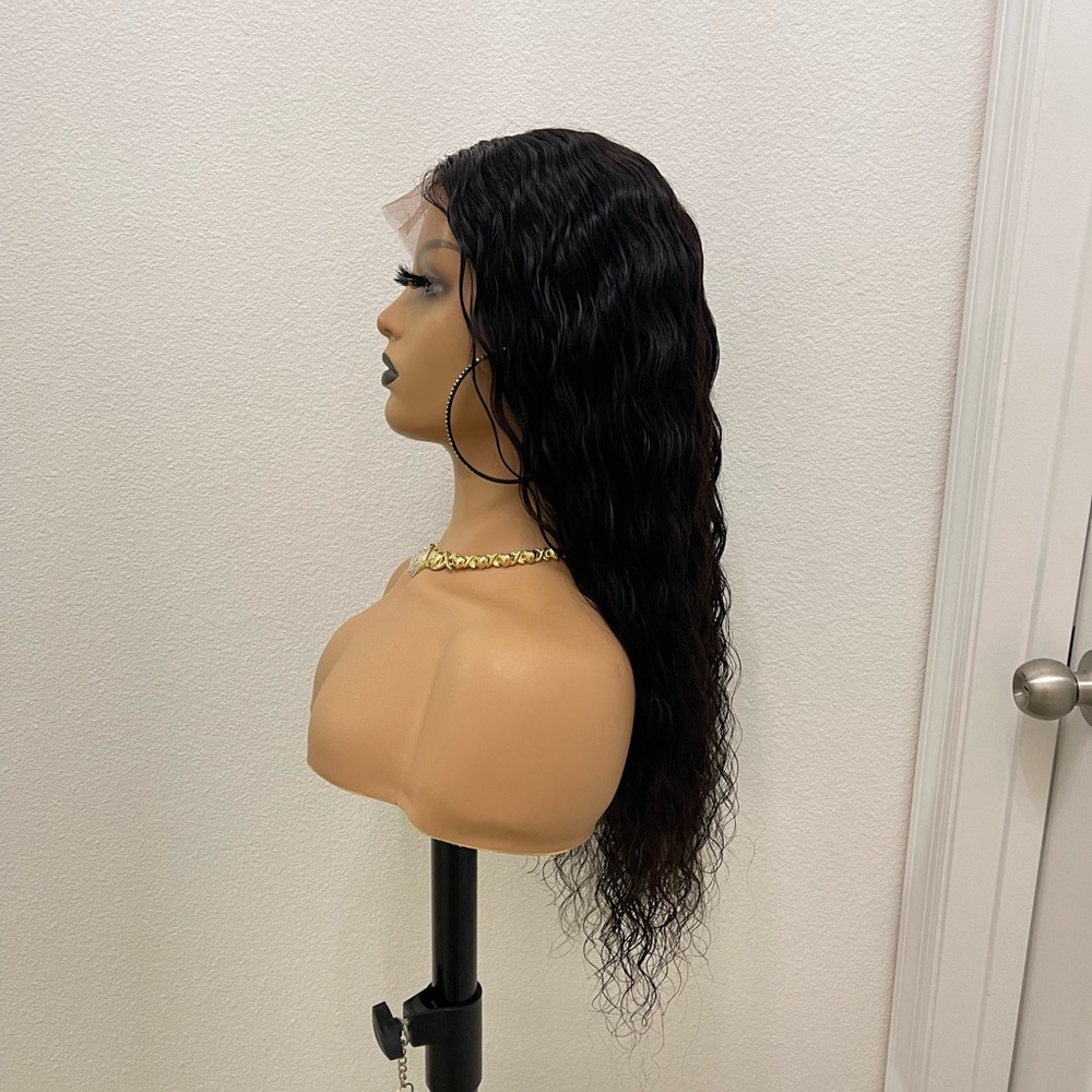 New! 20” 360 Lace Wig, Virgin Human Hair, Can pull up into a high ponytail